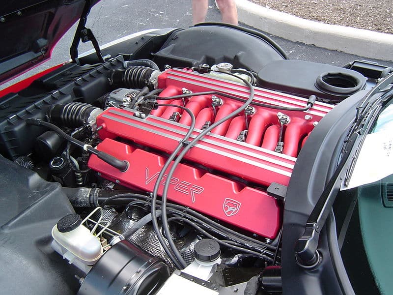 1992 Dodge Viper engine - Photo by Dana60Cummins on Wikimedia Commons (creative commons)